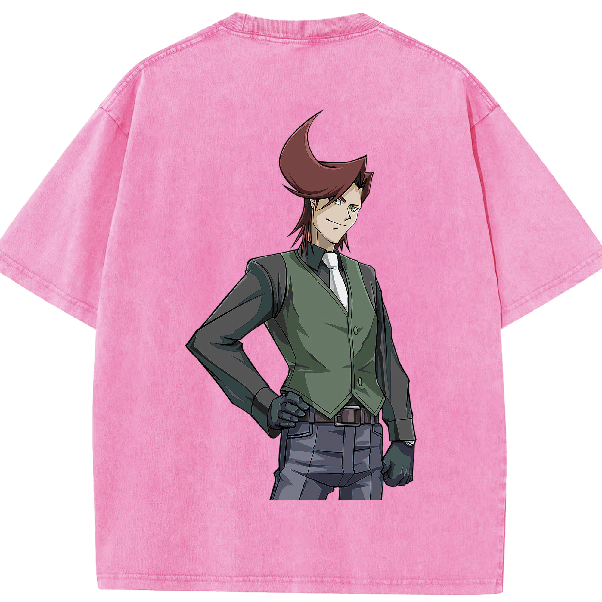 （画像用） 遊☆戯☆王 Yu-Gi-Oh! 綿100% ヴィンテージ風 半袖Tシャツ（背面プリント）